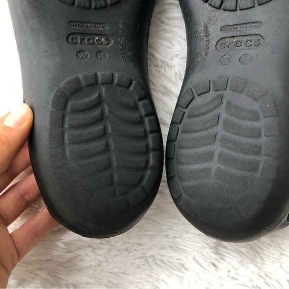 CROCS • Womens Comfort Shoe Kadee Slip On Ballet Flat in Black/ Size 10 - Picture 11 of 14